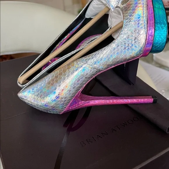 Brian Atwood Fontanne platform a ray of rainbow sunshine Fontanne size 6m - Picture 10 of 14